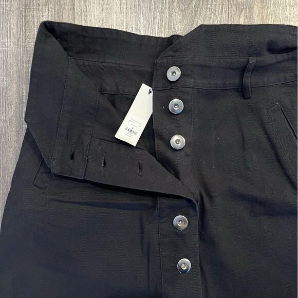 New Mi Ami Black Jean Denim Button Front Mini Skirt Sz M Women’s - Picture 10 of 10